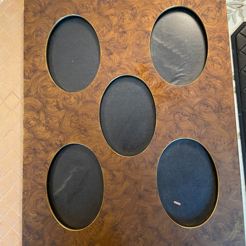 Fred M Lawrence Co Metal Frame for 5 Pictures 11 7/8" x 11 7/8"
